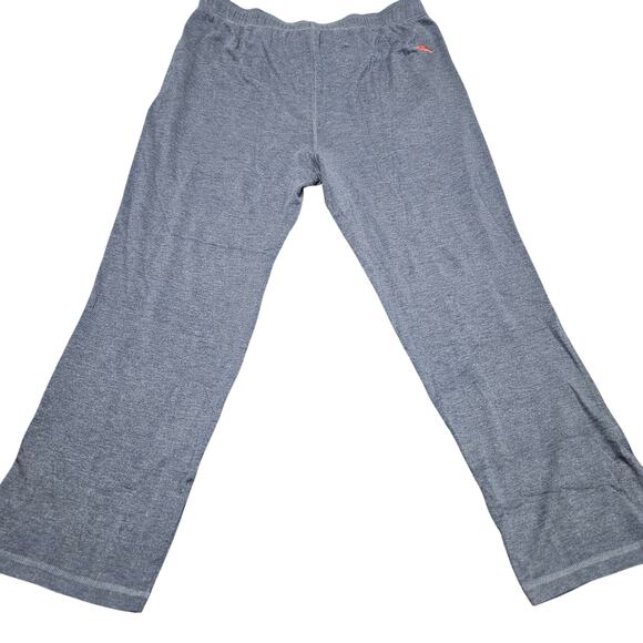 Tommy Bahama Lounge Pants L Blue Heathered Knit Elastic Waist Comfort - Picture 1 of 8
